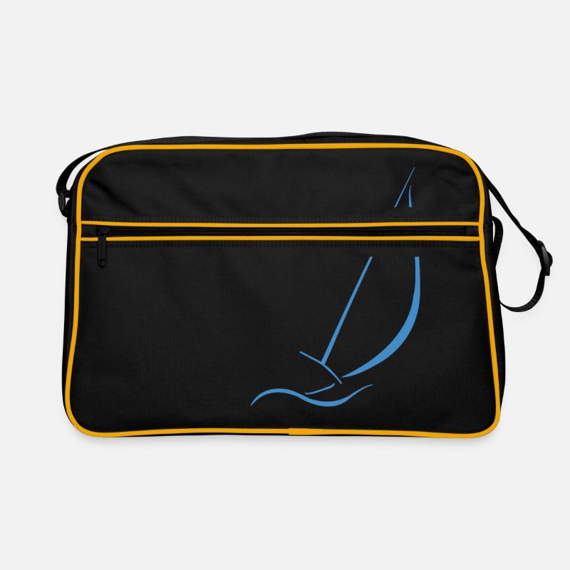 Voilier, mer, eau, vent, Sac Retro