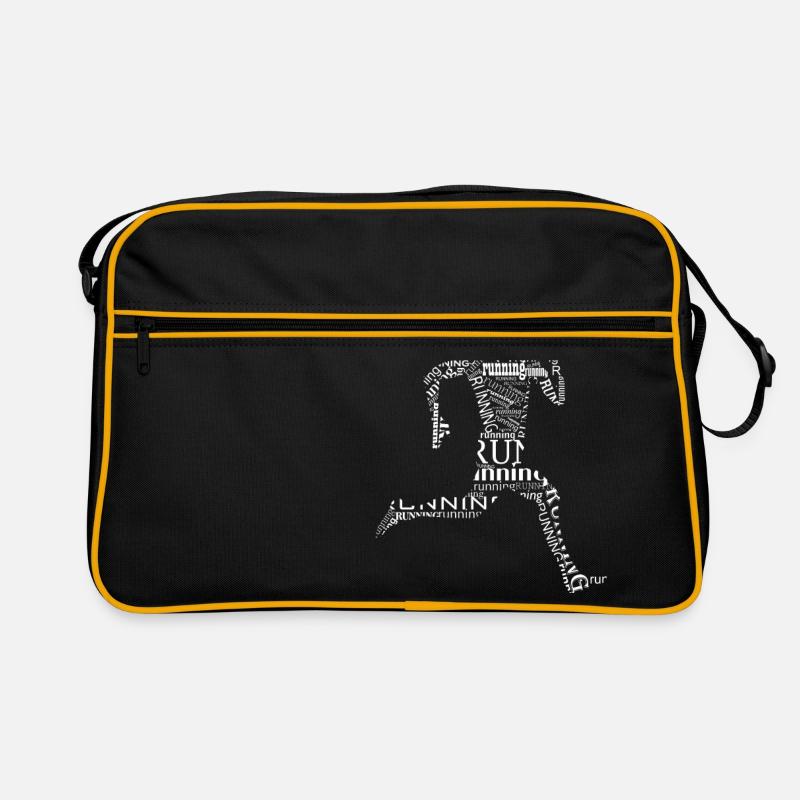 Lauf - Retro Tasche - Schwarz/Gold