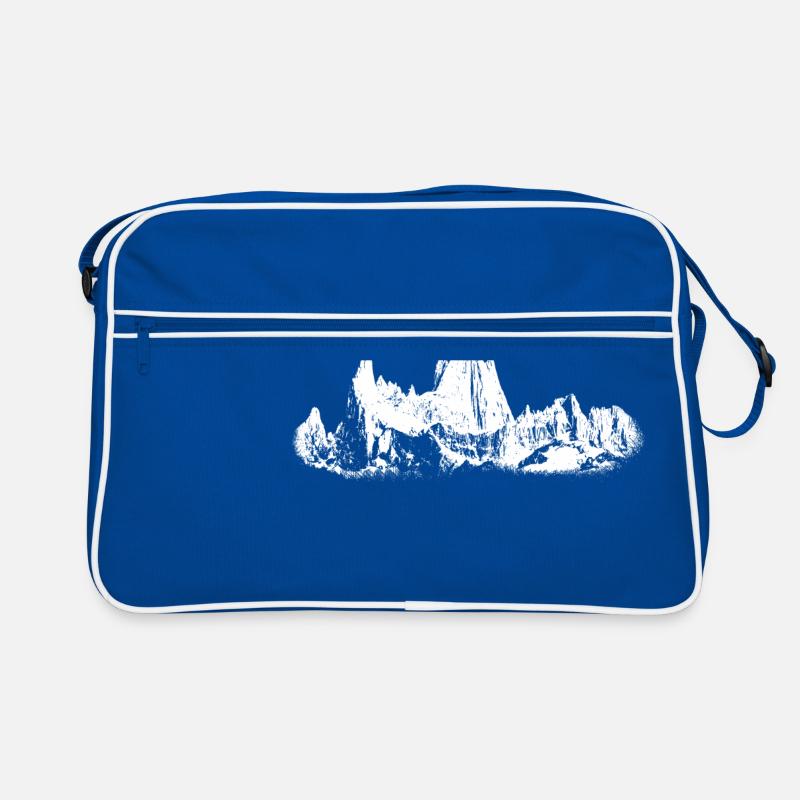 Der Fitz Roy (weiß) Retro Tasche