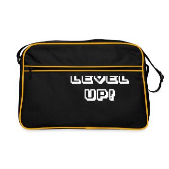 Arcade Level Up Blanc - Sac Retro - noir/or - Devant