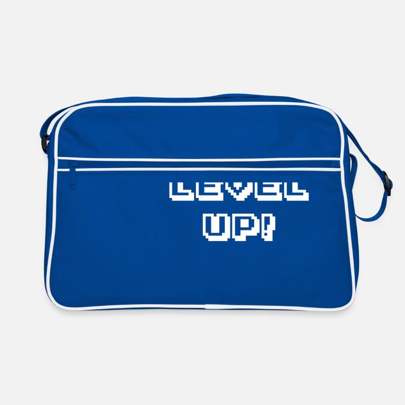 Arcade Level Up weiß Retro Tasche
