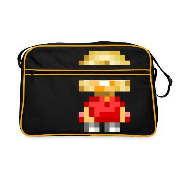 Vera - Retro Tasche - Schwarz/Gold - Vorne