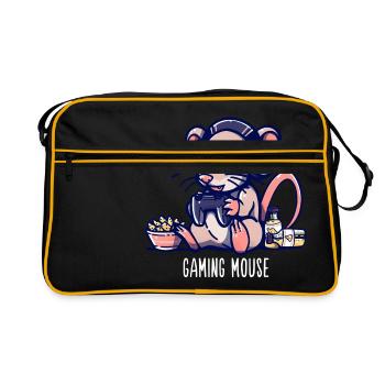 Souris de jeu - Sac Retro - noir/or - Devant