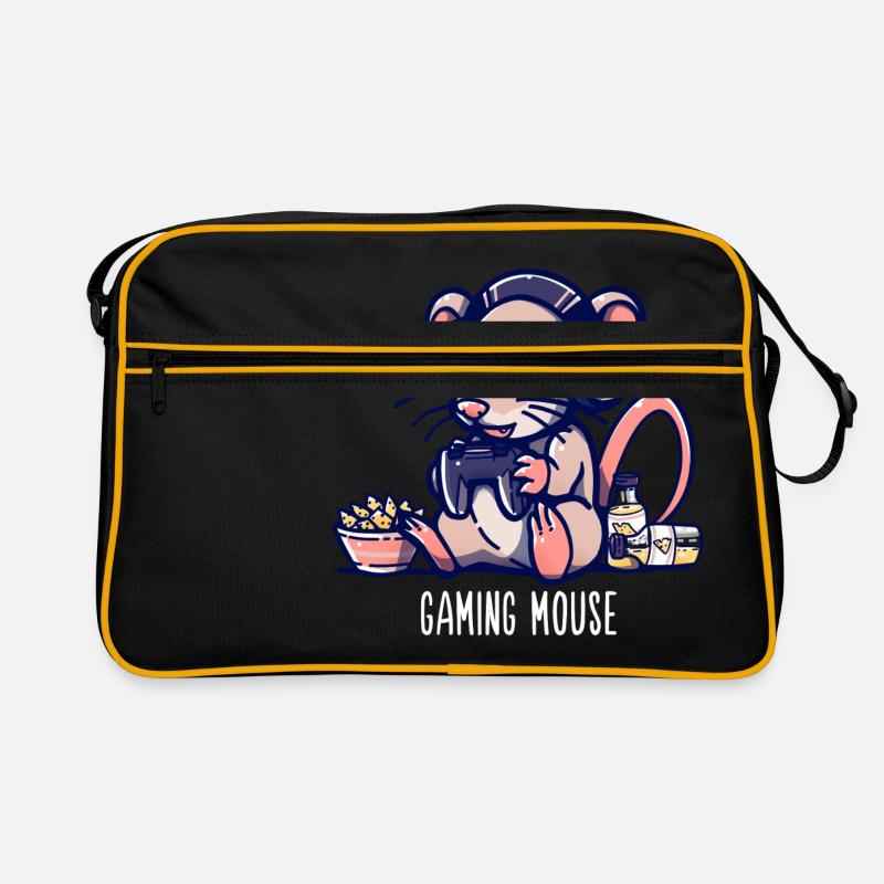 Souris de jeu - Sac Retro - noir/or