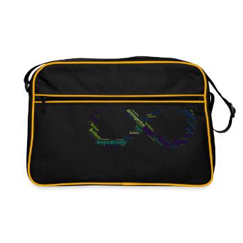 Agile loop - Retro Bag - black/gold - Front
