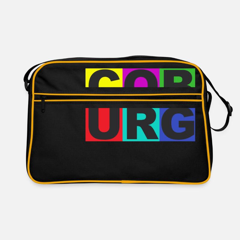 COBURG coloré Sac Retro
