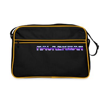 Hackerman - Retro Bag - black/gold - Front