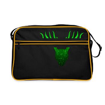 Cerf écologie flat - Sac Retro - noir/or - Devant