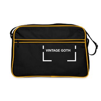 VINTAGE GOTH - Retro Bag - black/gold - Front
