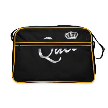 Queen Partnerlook King & Queen Gift - Retro Bag - black/gold - Front