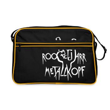 Metal music festival Vikings beer metallers - Retro Bag - black/gold - Front