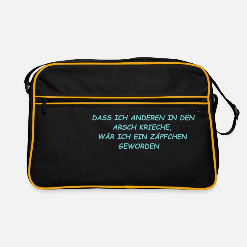 Wenn Gott gewollt hätte, wäre ich ein Zäpfchen ... Retro Tasche