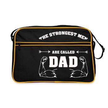 PLUS FORT HOMME PAPA FORT HOMME PAPA PÈRE - Sac Retro - noir/or - Devant