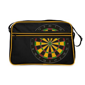 Jeu de fléchettes / cible - Sac Retro - noir/or - Devant