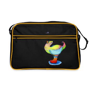 Snozzleberryswan's new boots - Retro Bag - black/gold - Front