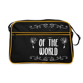 DRÔLES DISCOURS VOYAGE MONDE CITOYEN DU MONDE - Sac Retro - noir/or - Devant