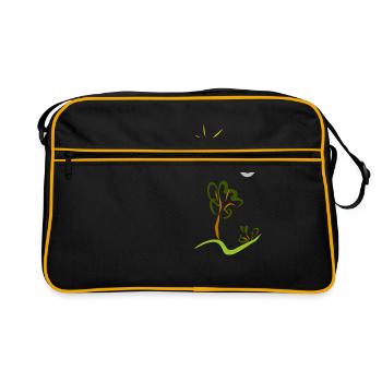 nature - Retro Bag - black/gold - Front