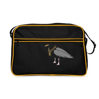 Rappeur mouette - Sac Retro - noir/or - Devant