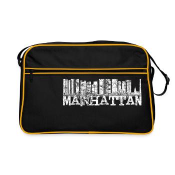 Mainhattan FFM - Retro Tasche - Schwarz/Gold - Vorne