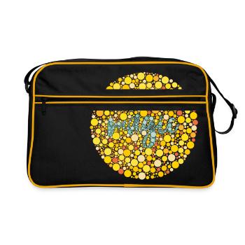 Magic eye test - Retro Bag - black/gold - Front