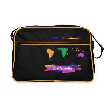 Discoverer world trip - Retro Bag - black/gold - Front