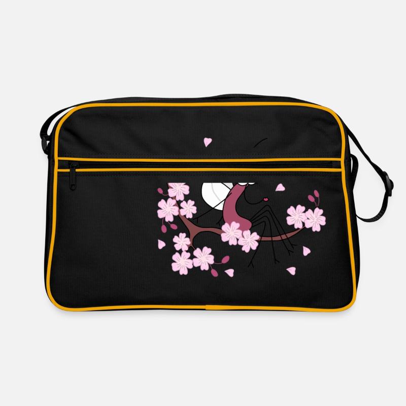 Djen Wana Cherry Blossom - Retro Bag - black/gold