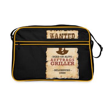 ORDER GRILLER Grill Funny - Retro Bag - black/gold - Front