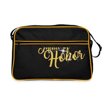 Maid Of Honor Bachelorette Party - Sac Retro - noir/or - Devant