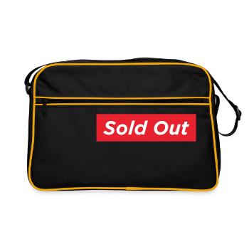 Sold Out Design Streetwear Fashion Mode - Retro Tasche - Schwarz/Gold - Vorne