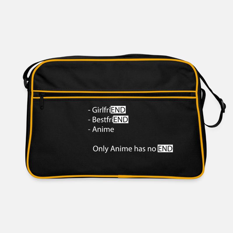 Seul l’anime n’a pas de fin - Sac Retro - noir/or