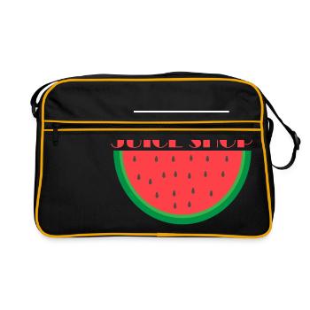 What a juice shop Denglish watermelon - Retro Bag - black/gold - Front
