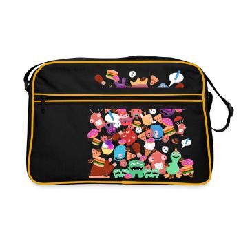 Little Monsters - Retro Bag - black/gold - Front
