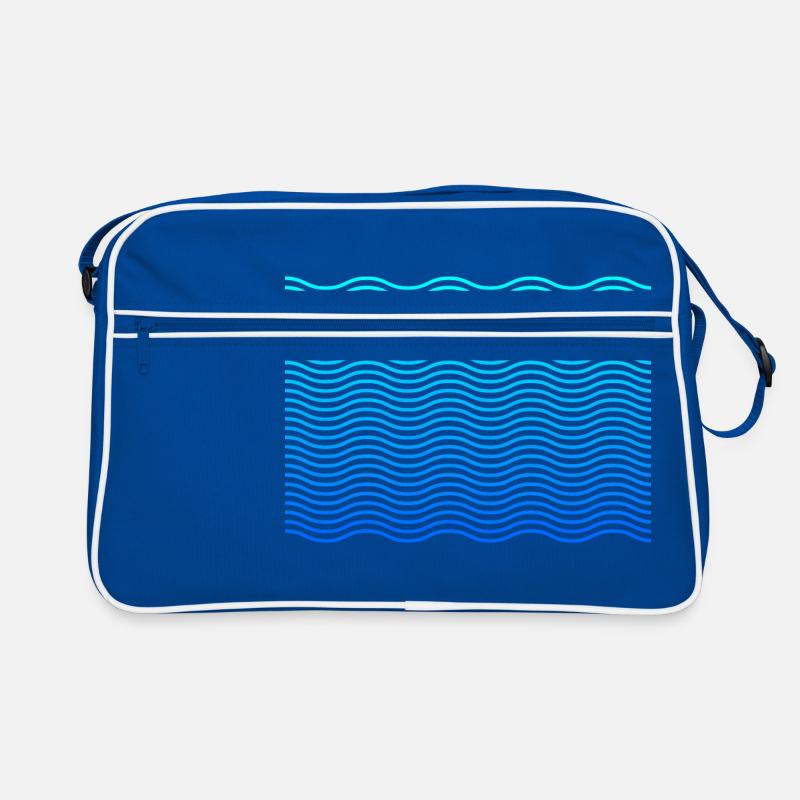 Waves waves design Retro Bag