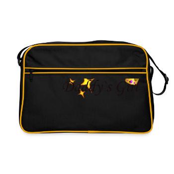 Daddys Girl - Retro Tasche - Schwarz/Gold - Vorne