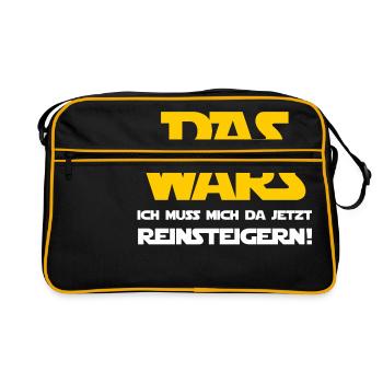 La Wars- Je dois m’y mettre! - Sac Retro - noir/or - Devant