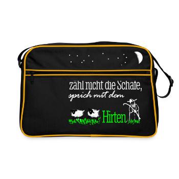 Counting sheep - Retro Bag - black/gold - Front