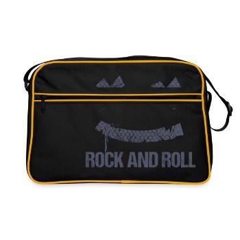 Rock and Roll - Retro Bag - black/gold - Front