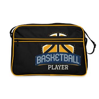 Équipe de cadeau de sport de basketball - Sac Retro - noir/or - Devant