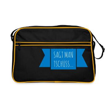 In Hamburg they say goodbye - Retro Bag - black/gold - Front