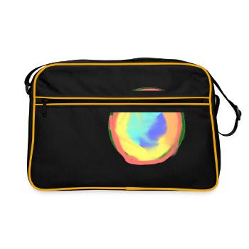 rainbow - Retro Bag - black/gold - Front