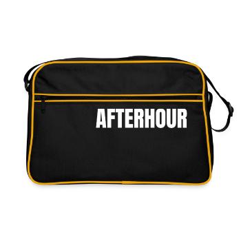 Techno | Rave | Prochain arrêt après l'heure - Sac Retro - noir/or - Devant