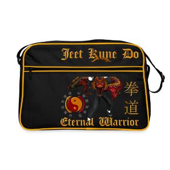 Jeet Kune Do Warrior - Retro Bag - black/gold - Front