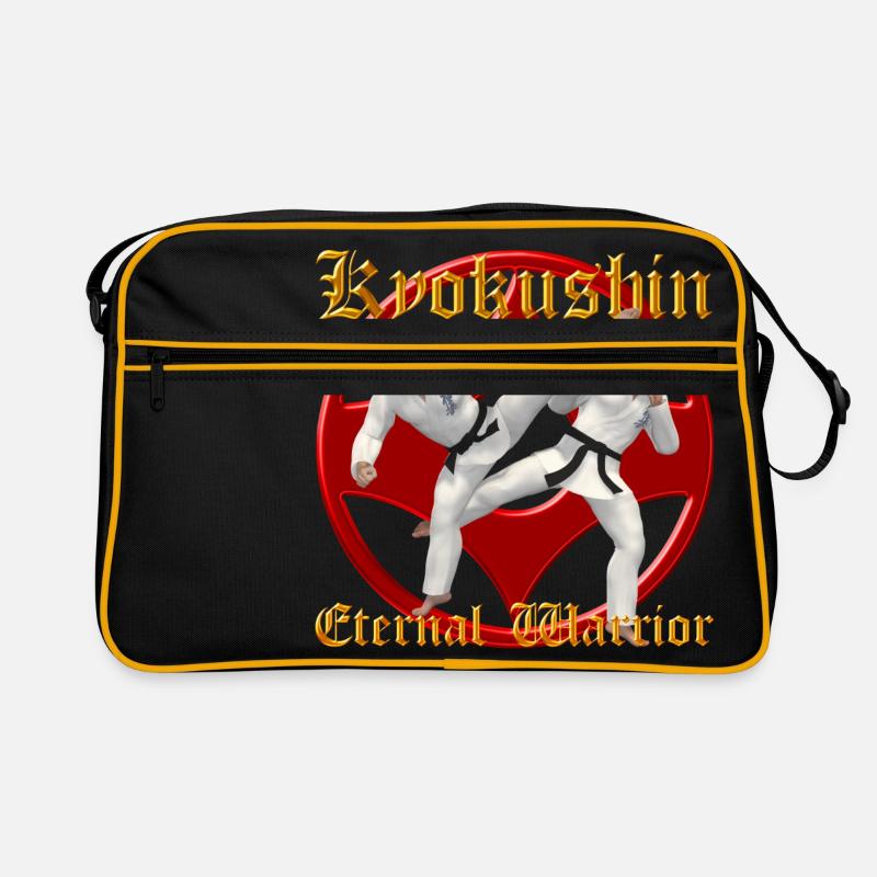 Kyokushin Krieger - Retro Tasche - Schwarz/Gold