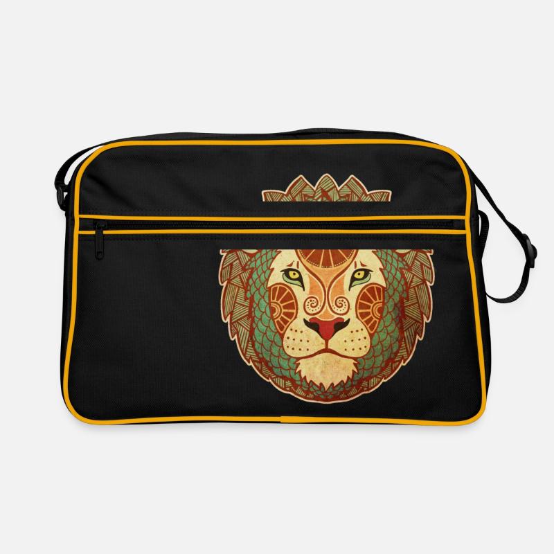 Loewe - le roi des animaux - Sac Retro - noir/or