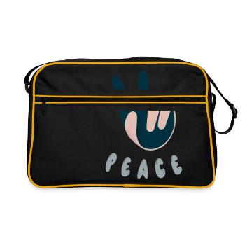 Peace - Retro Bag - black/gold - Front