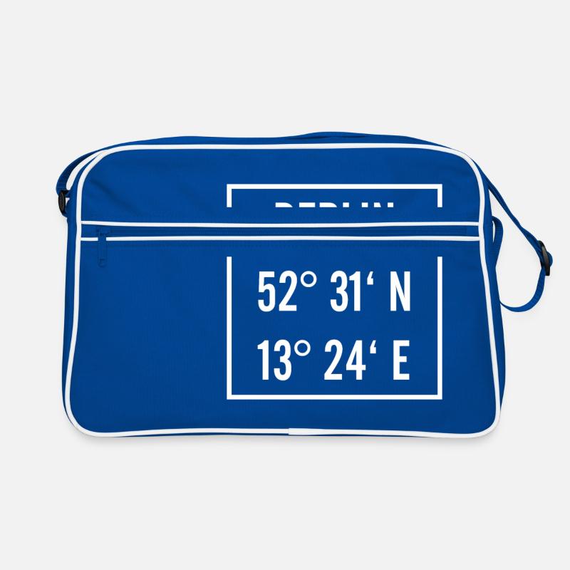 Berlin sait avec la latitude et la longitude Sac Retro