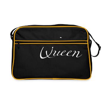 Reine avec couronne - Sac Retro - noir/or - Devant