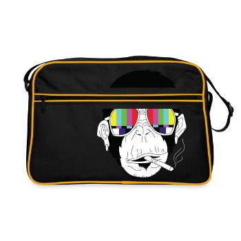 Monkey Gorilla Cigarette Sunglasses - Retro Bag - black/gold - Front