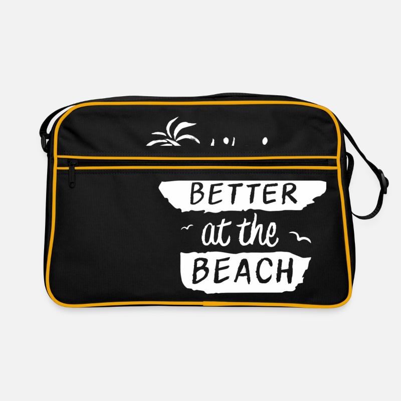 Life is better at the beach - Retro Bag - black/gold