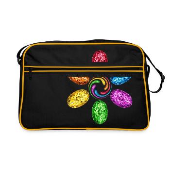 Infinité Chakra spirale spirale magie infinie - Sac Retro - noir/or - Devant